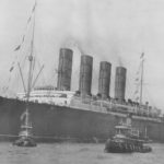 Side view of the Lusitania, a hard vessel to disguise