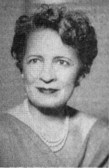 Black and white photograph of Bessie Buchanan