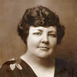 Black and white photograph of Rhoda Graves