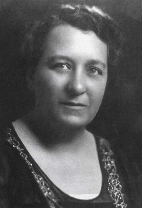Black and white photograph of Belle Moskowitz
