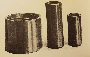 Image of three wax cylinder blanks