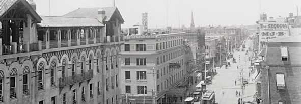 Photograph of downtown Sacramento, ca. 1910