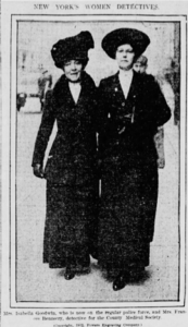 A photograph of Isabella Goodwin and Frances Benzecry.
