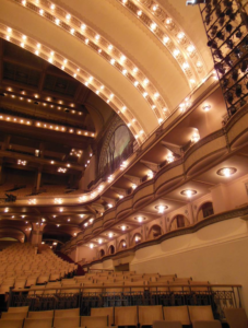 Photo of the inside of the Auditorium Theater