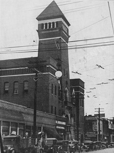 A photograph of the Atlanta Police Headquarters, the first stop on the tour.