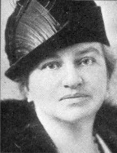 Black and white photograph of Ida Sammis